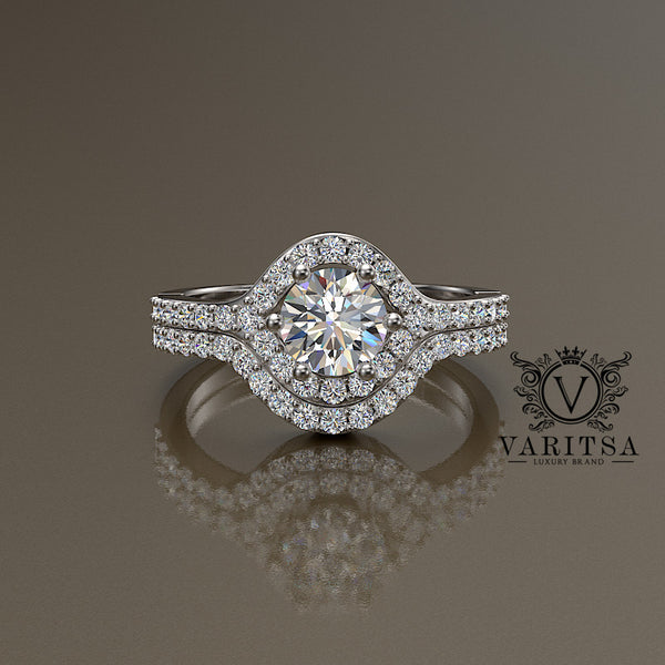 1.49ct Diamond Gold Matching Bridal Set - 01US52